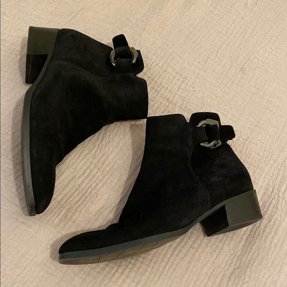 AQUATALIA Elegant Black Ankle Boots. Size 8. Made in Italy - Picture 10 of 10
